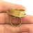 Raw Brass Adjustable Ring Blank  (24mm Blank)   G3410