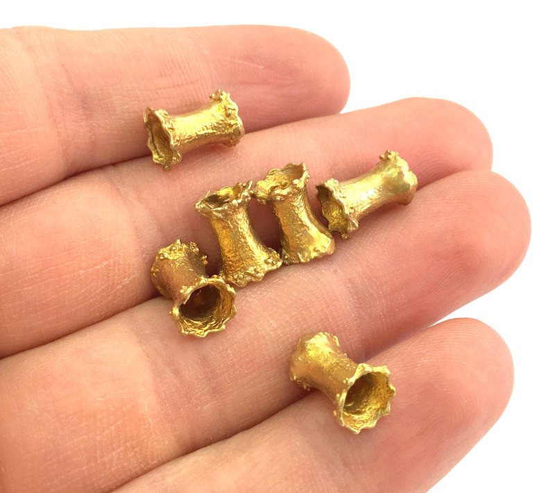 5 Raw Brass Tube 13x8 mm G3402