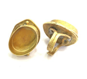 Raw Brass Adjustable Ring Blank (25x18mm Blank) G3409