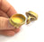 Raw Brass Adjustable Ring Blank (25x18mm Blank) G3409