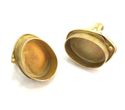 Raw Brass Adjustable Ring Blank (25x18mm Blank) G3409