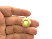 2 Raw Brass Mountings , Bezel Settings,Cabochon Base , Blank G3416