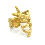 Raw Brass Adjustable Ring Blank  (8mm Blank) , Bezel Settings,Cabochon Base,Mountings G3420