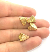 2 Raw Brass Cones  Findings 13x10mm G3418