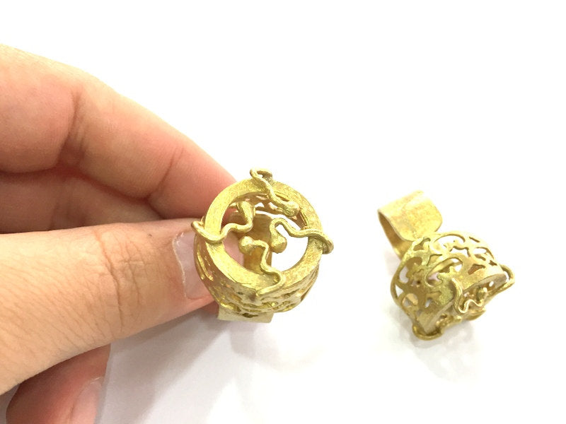 Raw Brass Adjustable Ring Blank  (20mm Blank)  , Bezel Settings,Cabochon Base,Mountings G3422