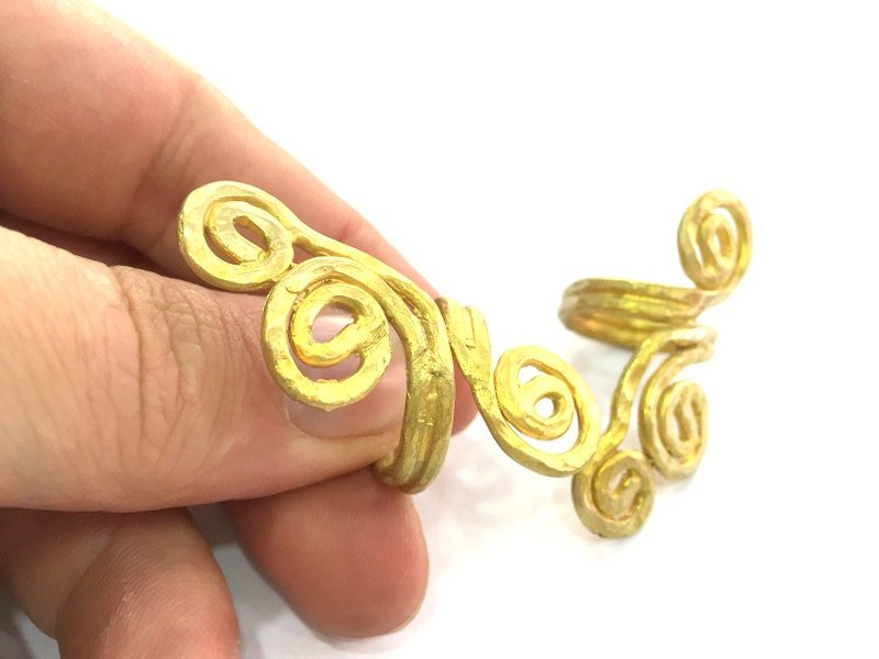 Raw Brass Adjustable Ring Blank ( 8 mm Blank) Findings G3424