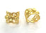 Adjustable Ring Blank (4mm and 5mm Blank) , Gold Plated Brass G3429