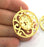 Gold Plated Brass Mountings ,  Blanks  33 mm (18x13 mm blank) G3443