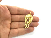 Gold Plated Brass Mountings ,  Blanks  45x22 mm (15x10 mm blank) G3431