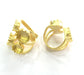 Adjustable Thumb Ring Blank (10mm and 12mm Blank), Gold Plated Brass G3433