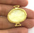 Gold Pendant Blank Base Setting Necklace Blank Mountings  Gold Plated Brass (22x16 mm blank) G3453