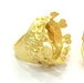 Adjustable Ring Blank (20mm Blank), Gold Plated Brass G3435