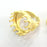 Adjustable Ring Blank (20mm Blank) , Gold Plated Brass G3438