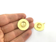 Gold Plated Brass Mountings ,  Blanks   (10 mm blank) G5839