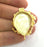 Gold Plated Brass Mountings ,  Blanks  43x30 mm (28x20 mm blank) G3442