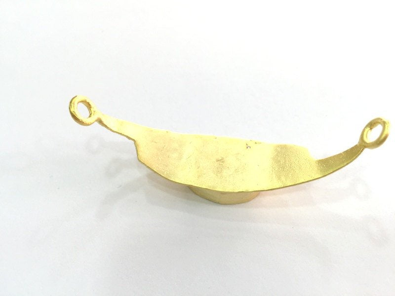 Gold Plated Brass Mountings ,  Blanks   (20x13 mm blank) G3450