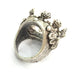 Antique Silver Plated Brass  Ring Blank (20mm Blank)  G3481
