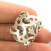 Adjustable Thumb Ring Blank, Antique Silver Plated Brass G3483