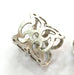 Adjustable Thumb Ring Blank, Antique Silver Plated Brass G3483