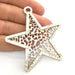 Star Pendants , Antique Silver Plated 65 mm   G3485