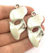 20 Pcs Mask Pendants , Antique Silver Plated Metal  52x28 mm   G13818