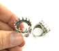 Adjustable Ring Blank (20mm Blank) , Antique Silver Plated Brass G3496
