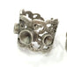 Adjustable Ring Blank (4mm and 5mm Blank) , Antique Silver Plated Brass G3519