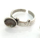 Adjustable Ring Blank (6mm Blank) , Antique Silver Plated Brass G3525
