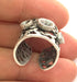 Adjustable Ring Blank (4mm and 5mm Blank) , Antique Silver Plated Brass G3527