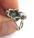 Silver Ring Blank Ring Settings Ring Bezel Base Cabochon Mountings Adjustable  (10mm Blank), Antique Silver Plated Brass G3529