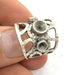 Adjustable Ring Blank (4mm and 5mm Blank) , Antique Silver Plated Brass G16741