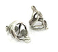 Silver Ring Bezel Base Settings Blank Cabochon Base Mountings Adjustable (8mm Blank) , Antique Silver Plated Brass G16441