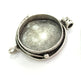 Antique Silver Plated Brass  Mountings , Blanks (25 mm blank) G3559