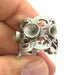 Adjustable Ring Blank (4mm and 5mm Blank) , Antique Silver Plated Brass G3519