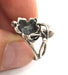 Silver Ring Blank Ring Settings Ring Bezel Base Cabochon Mountings Adjustable  (10mm Blank), Antique Silver Plated Brass G3529
