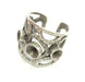 Adjustable Ring Blank (4mm and 5mm Blank) , Antique Silver Plated Brass G16741