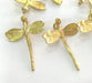 2 Raw Brass Butterfly Charms 30x23 mm G3577