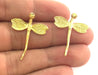 2 Raw Brass Butterfly Charms 30x23 mm G3577