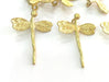 2 Raw Brass Butterfly Charms 30x23 mm G3577