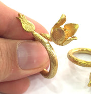 Raw Brass Adjustable Ring Blank  (10mm Blank) G3581