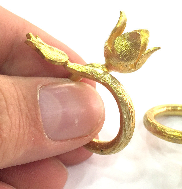 Raw Brass Adjustable Ring Blank  (10mm Blank) G3581