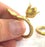 Raw Brass Adjustable Ring Blank  (10mm Blank) G3581