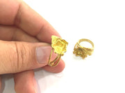 Raw Brass Adjustable Ring Blank (8mm Blank) G10057