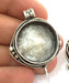 Antique Silver Plated Brass  Mountings , Blanks (25 mm blank) G3559