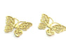 2 Raw Brass Butterfly Charms 30x20 mm G3576