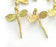 2 Raw Brass Butterfly Charms 30x23 mm G3577