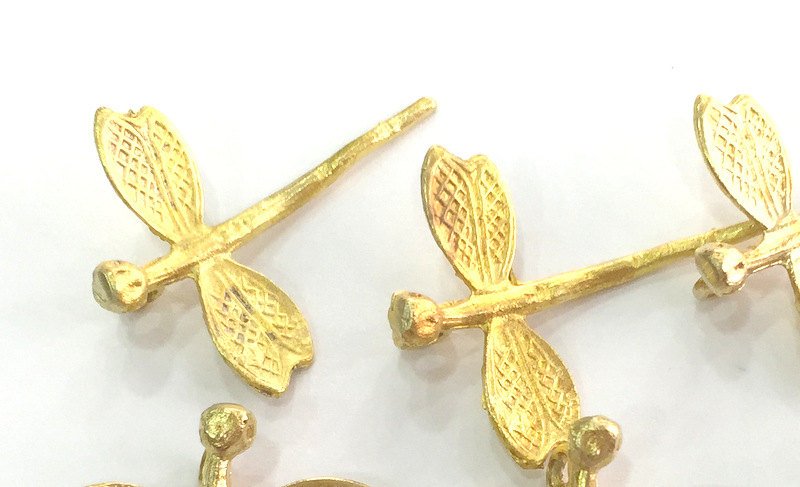 2 Raw Brass Butterfly Charms 30x23 mm G3577