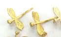 2 Raw Brass Butterfly Charms 30x23 mm G3577