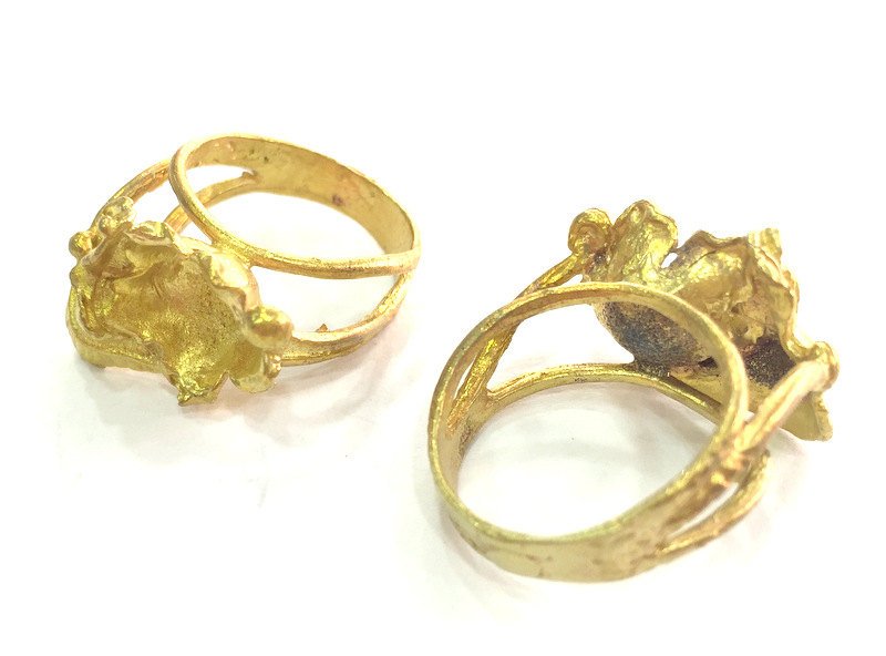 Raw Brass Adjustable Ring Blank (8mm Blank) G10057