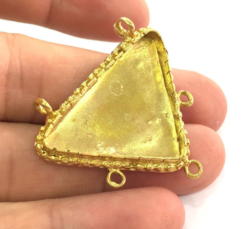 Raw Brass Mountings , Bezel Settings,Cabochon Base , Blank G3588